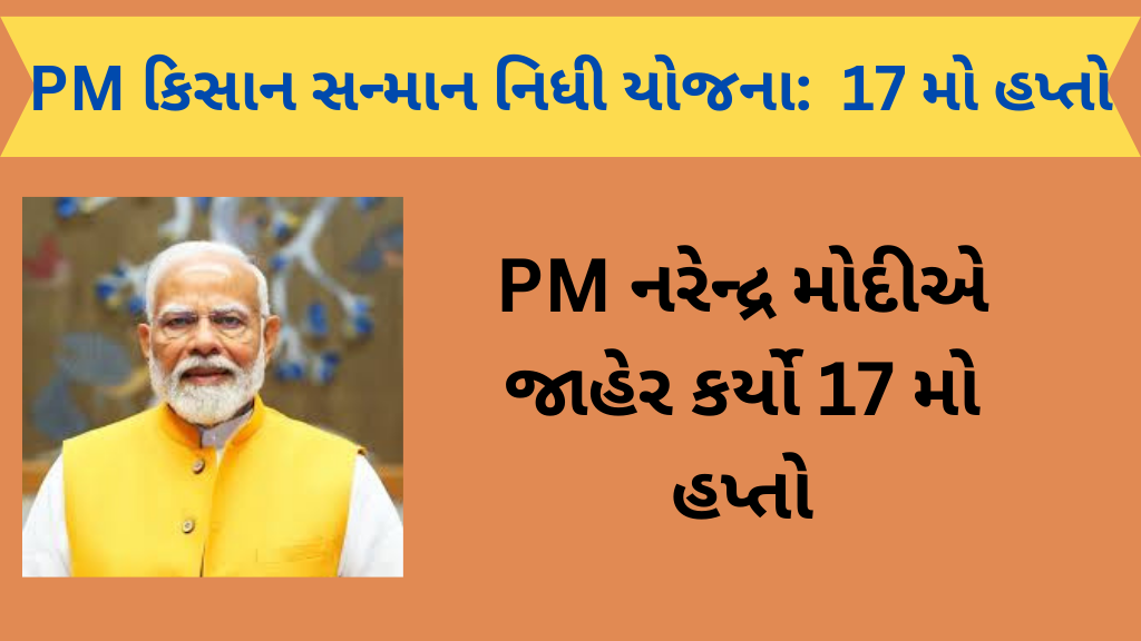 PM કિસાન સન્માન નિધી યોજના:  17 મો હપ્તો